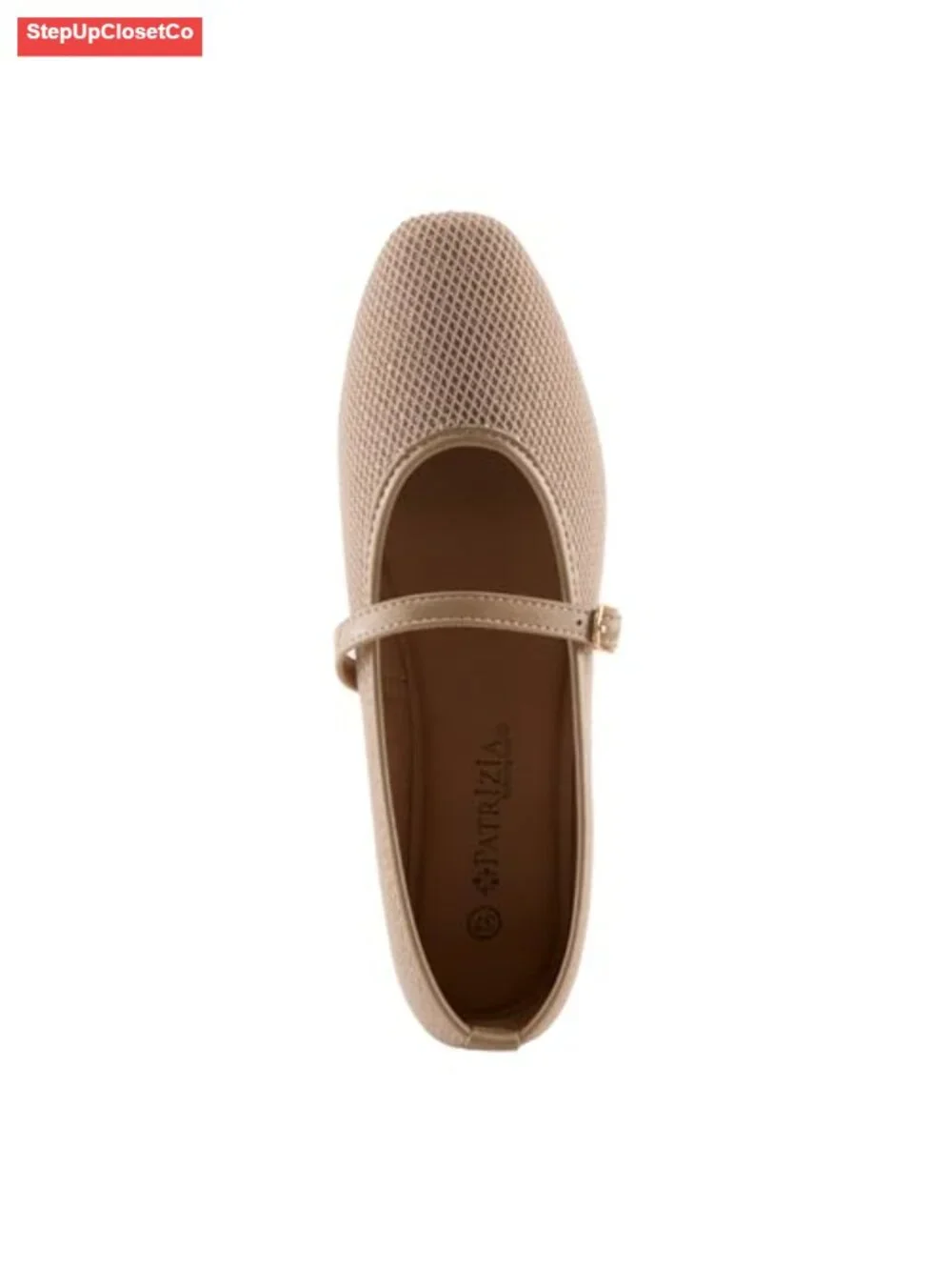 Women's Mary Jane Flat Cushioned Insole Woven Texture Adjustable Strap